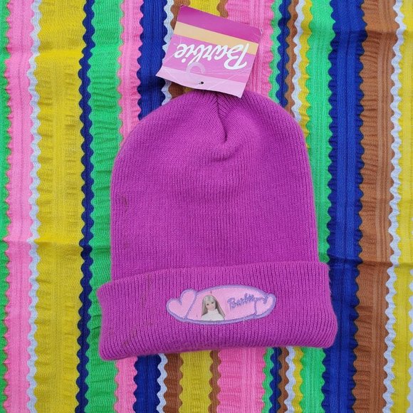 2000s Deadstock Barbie Beanie Never - Picture 1 of 4